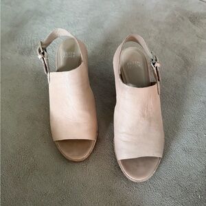 Eileen Fisher Cream Sandals Minimalist Slingback